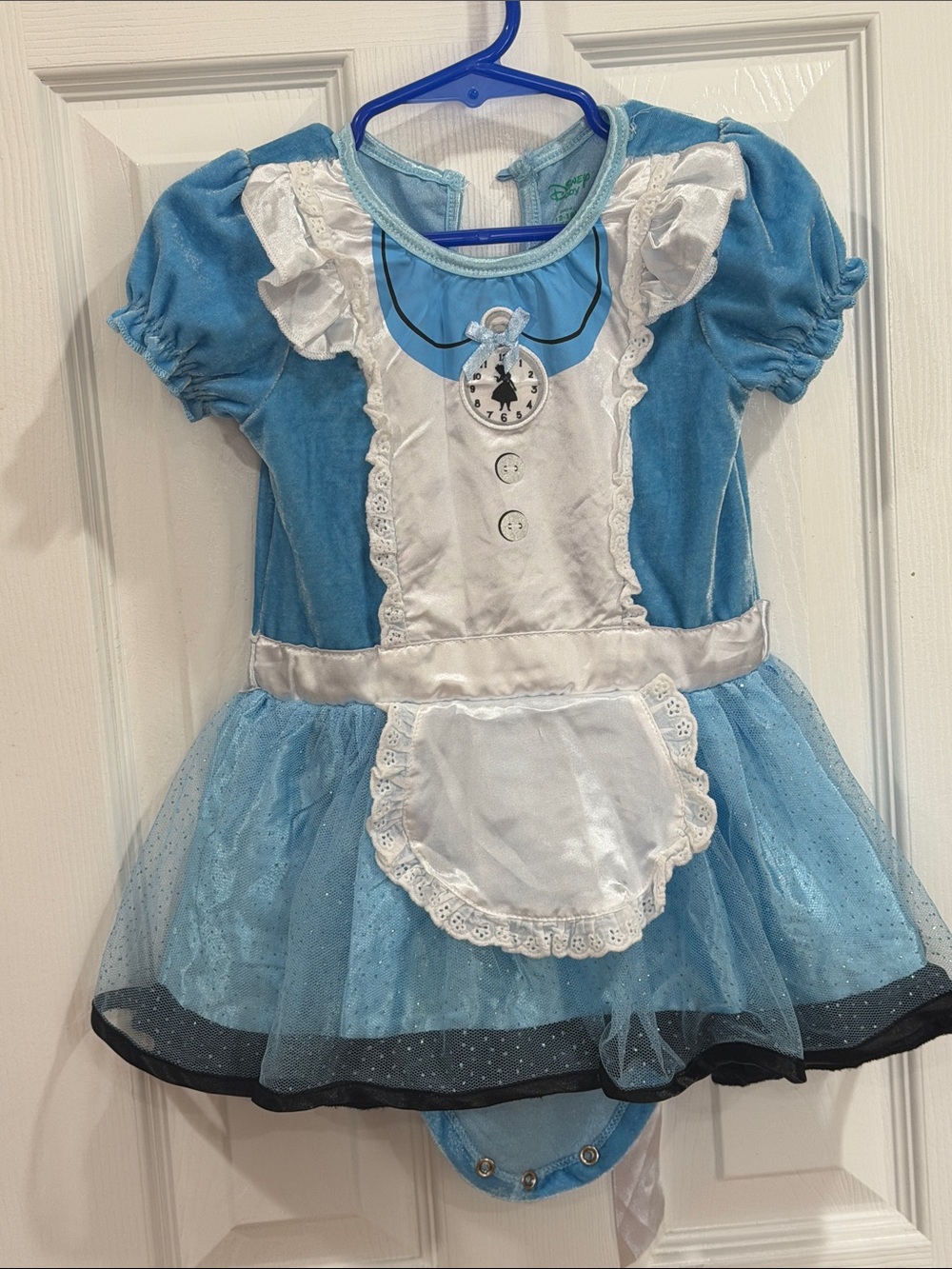 Disney Light Blue and White Alice-Style Girls' Costume 12/18 month